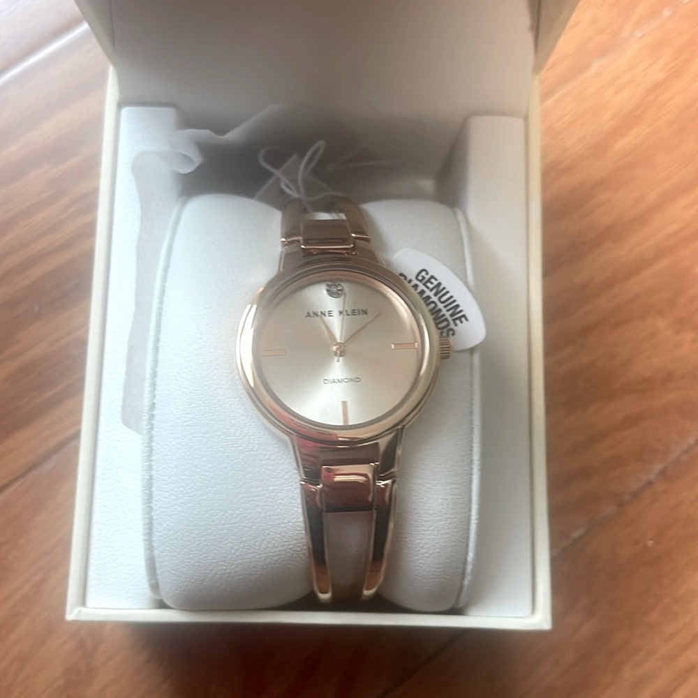 Anne Klein rose gold watch